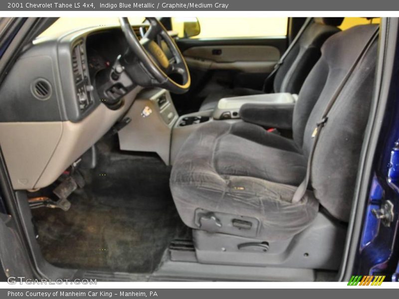 Indigo Blue Metallic / Graphite/Medium Gray 2001 Chevrolet Tahoe LS 4x4
