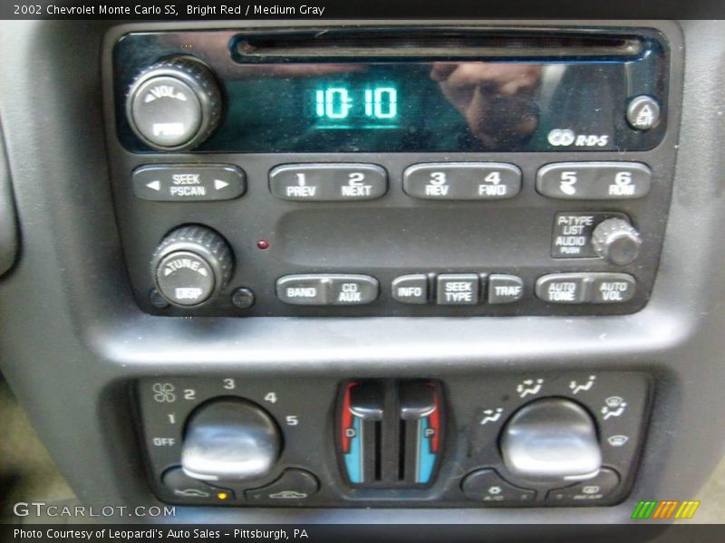 Bright Red / Medium Gray 2002 Chevrolet Monte Carlo SS