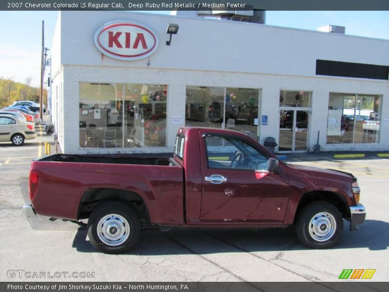 Deep Ruby Red Metallic / Medium Pewter 2007 Chevrolet Colorado LS Regular Cab