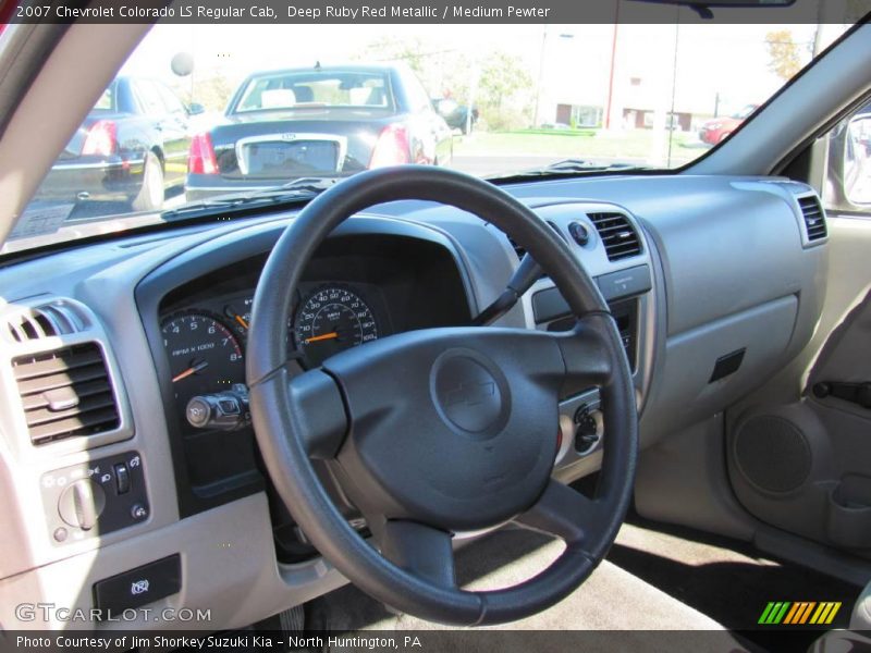 Deep Ruby Red Metallic / Medium Pewter 2007 Chevrolet Colorado LS Regular Cab