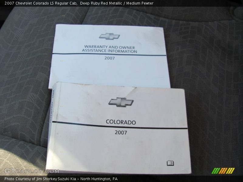 Deep Ruby Red Metallic / Medium Pewter 2007 Chevrolet Colorado LS Regular Cab