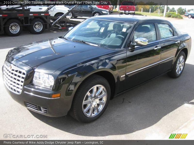 Brilliant Black Crystal Pearl / Dark Slate Gray 2010 Chrysler 300 Touring