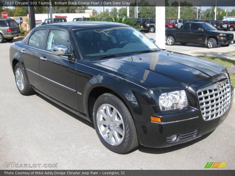Brilliant Black Crystal Pearl / Dark Slate Gray 2010 Chrysler 300 Touring