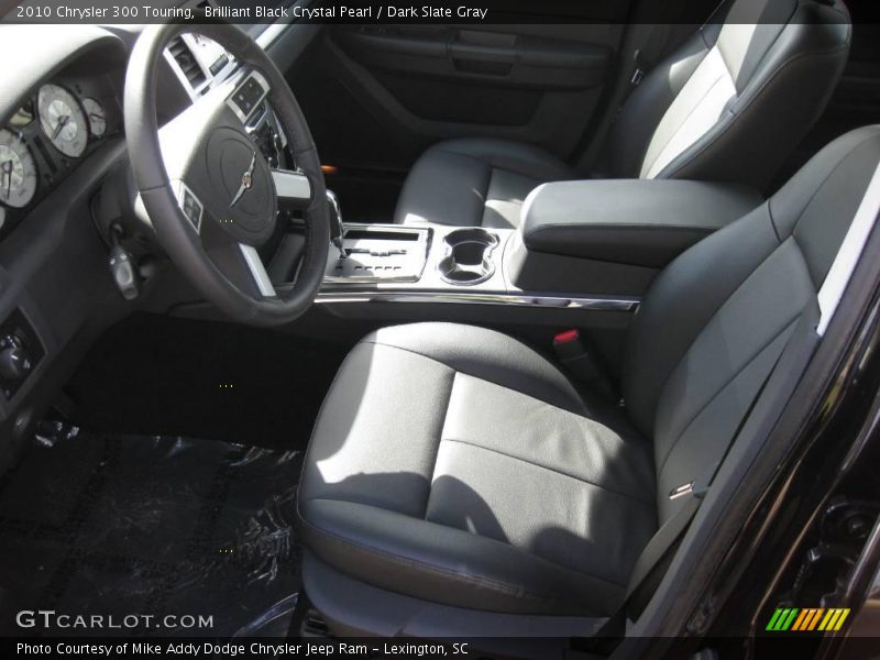 Brilliant Black Crystal Pearl / Dark Slate Gray 2010 Chrysler 300 Touring