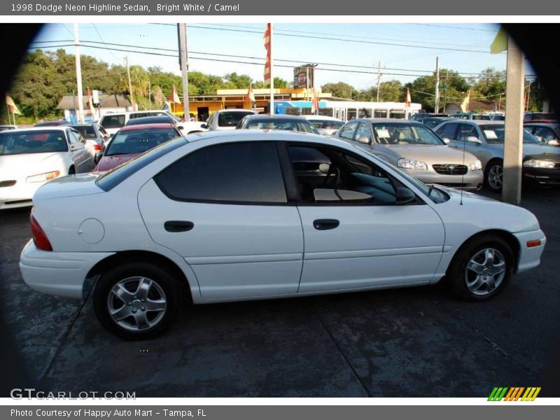 Bright White / Camel 1998 Dodge Neon Highline Sedan