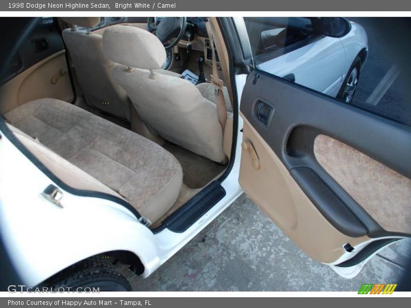 Bright White / Camel 1998 Dodge Neon Highline Sedan