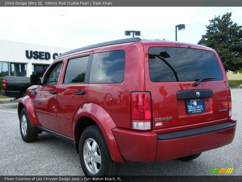 Inferno Red Crystal Pearl / Dark Khaki 2009 Dodge Nitro SE