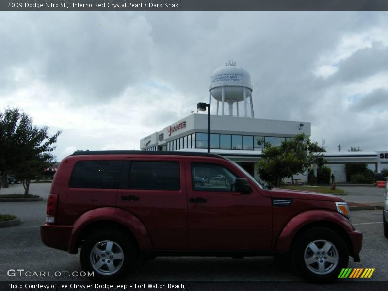 Inferno Red Crystal Pearl / Dark Khaki 2009 Dodge Nitro SE