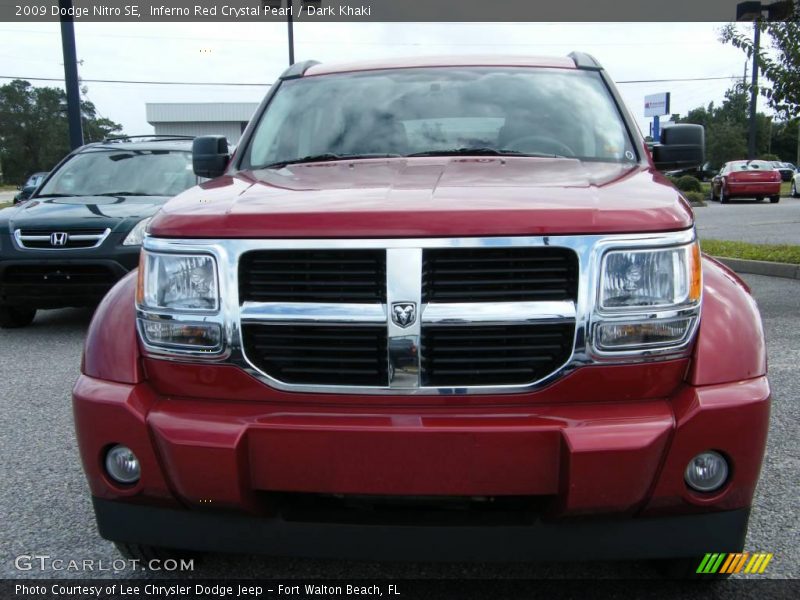 Inferno Red Crystal Pearl / Dark Khaki 2009 Dodge Nitro SE