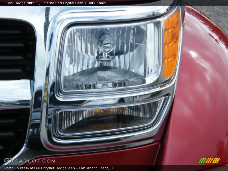 Inferno Red Crystal Pearl / Dark Khaki 2009 Dodge Nitro SE