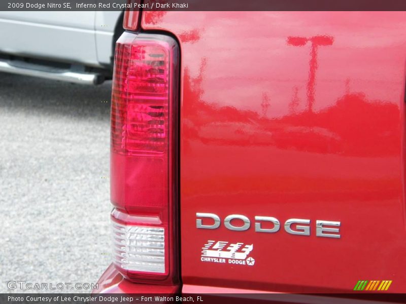 Inferno Red Crystal Pearl / Dark Khaki 2009 Dodge Nitro SE