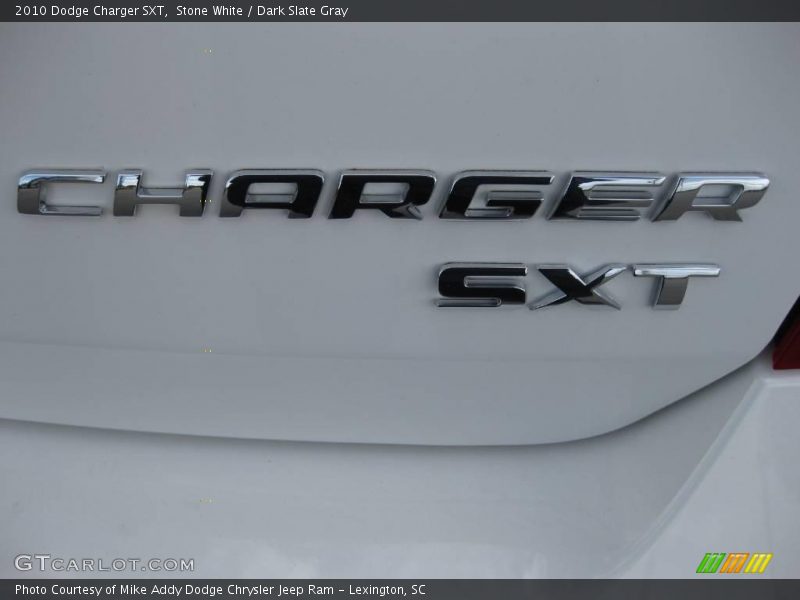 Stone White / Dark Slate Gray 2010 Dodge Charger SXT