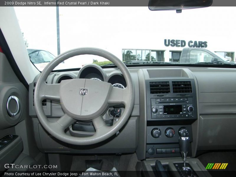 Inferno Red Crystal Pearl / Dark Khaki 2009 Dodge Nitro SE