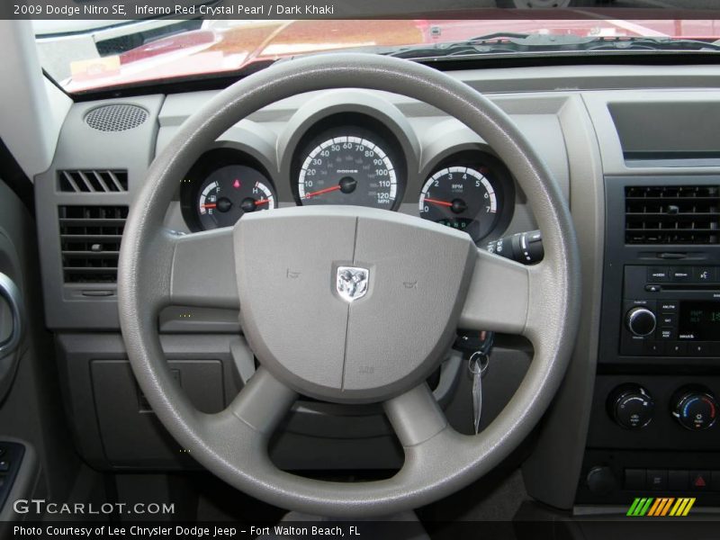 Inferno Red Crystal Pearl / Dark Khaki 2009 Dodge Nitro SE