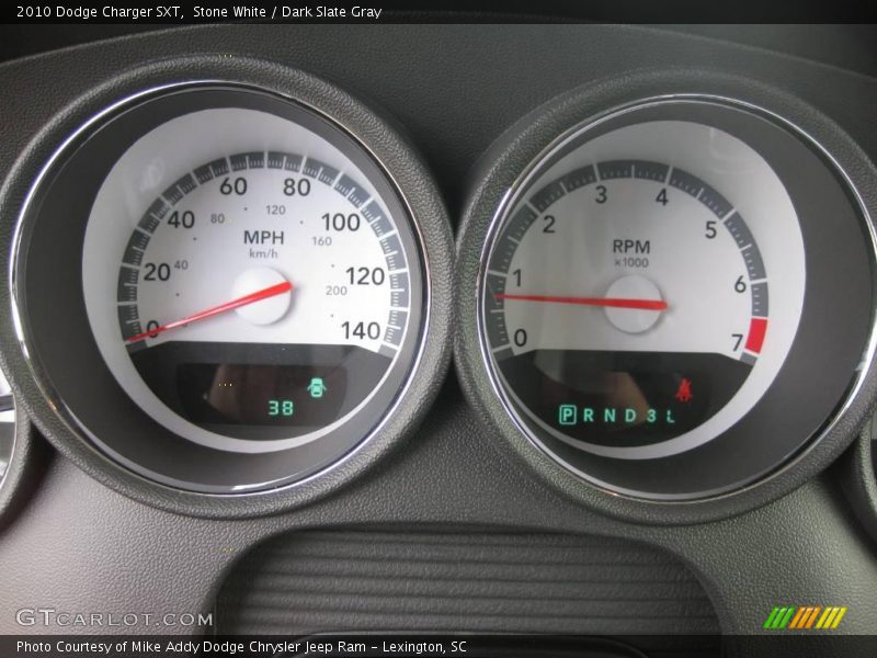 Stone White / Dark Slate Gray 2010 Dodge Charger SXT