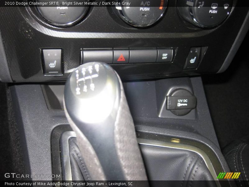 Bright Silver Metallic / Dark Slate Gray 2010 Dodge Challenger SRT8