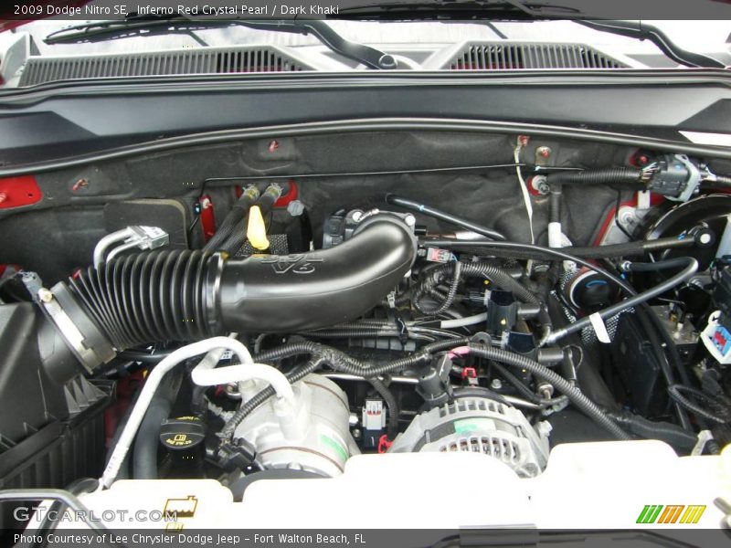 Inferno Red Crystal Pearl / Dark Khaki 2009 Dodge Nitro SE