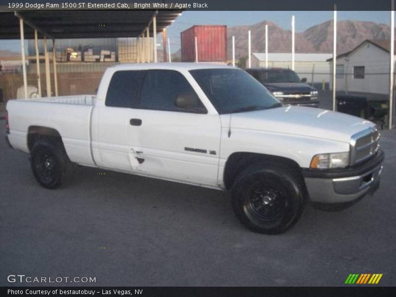 Bright White / Agate Black 1999 Dodge Ram 1500 ST Extended Cab