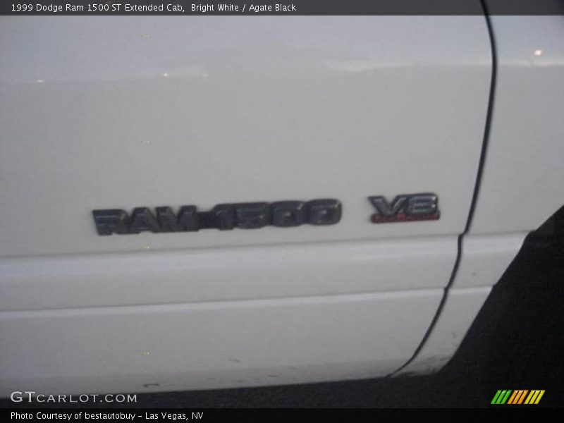 Bright White / Agate Black 1999 Dodge Ram 1500 ST Extended Cab