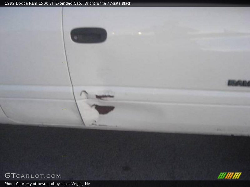Bright White / Agate Black 1999 Dodge Ram 1500 ST Extended Cab