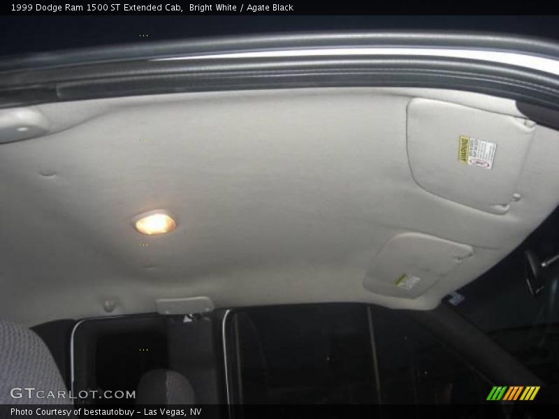 Bright White / Agate Black 1999 Dodge Ram 1500 ST Extended Cab