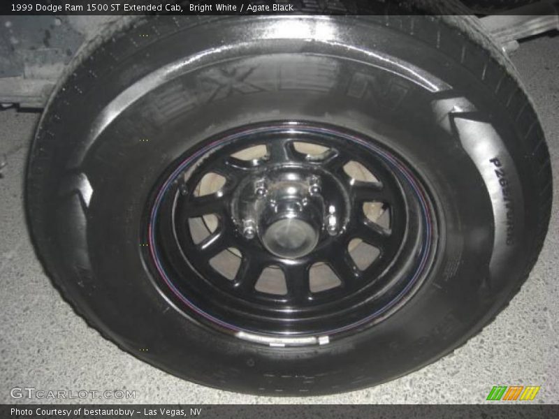 Bright White / Agate Black 1999 Dodge Ram 1500 ST Extended Cab