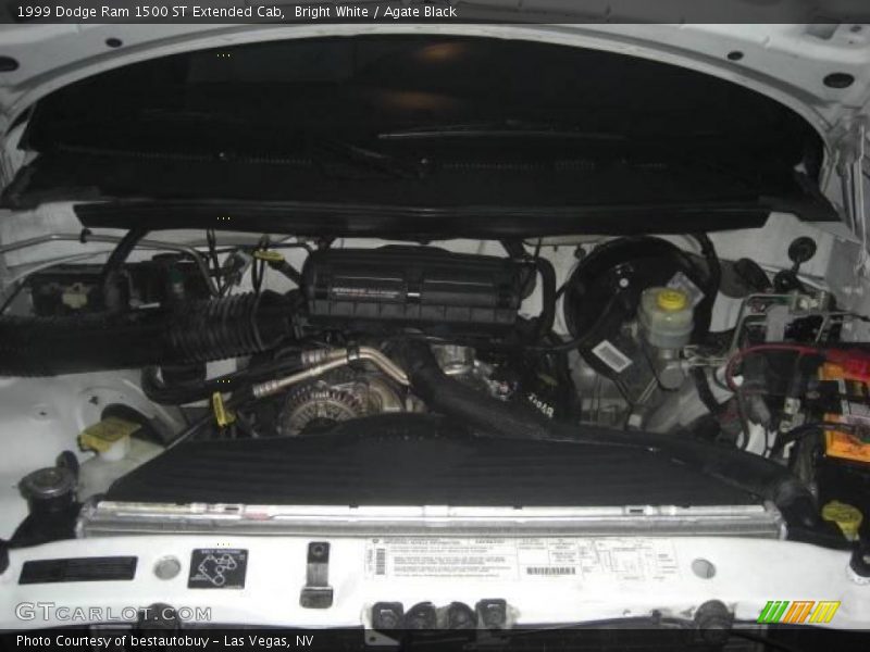 Bright White / Agate Black 1999 Dodge Ram 1500 ST Extended Cab