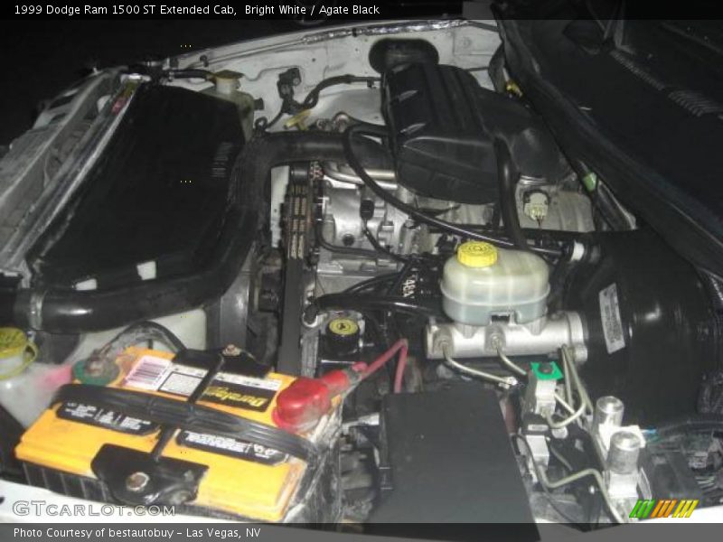Bright White / Agate Black 1999 Dodge Ram 1500 ST Extended Cab