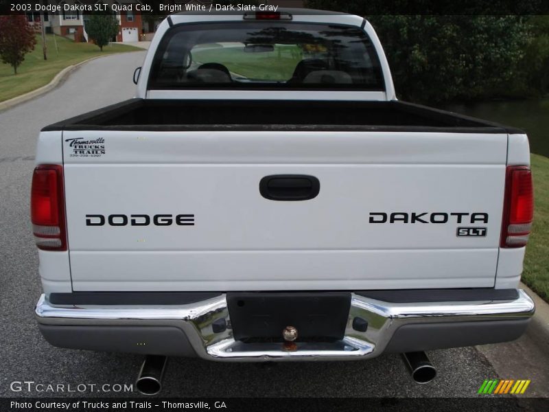 Bright White / Dark Slate Gray 2003 Dodge Dakota SLT Quad Cab