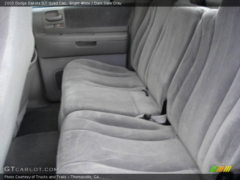Bright White / Dark Slate Gray 2003 Dodge Dakota SLT Quad Cab