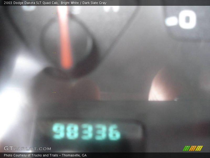 Bright White / Dark Slate Gray 2003 Dodge Dakota SLT Quad Cab