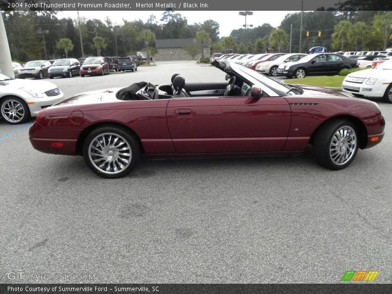 Merlot Metallic / Black Ink 2004 Ford Thunderbird Premium Roadster