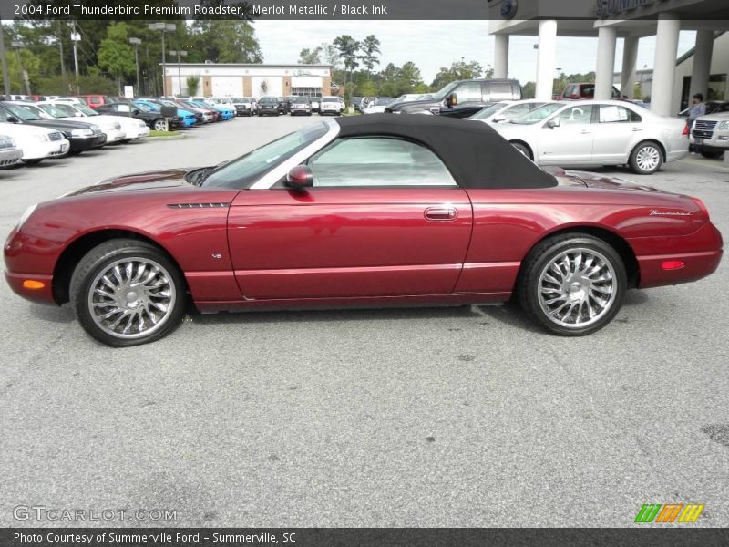 Merlot Metallic / Black Ink 2004 Ford Thunderbird Premium Roadster