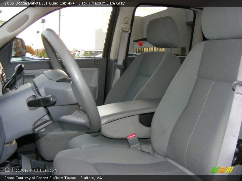 Black / Medium Slate Gray 2005 Dodge Dakota SLT Quad Cab 4x4
