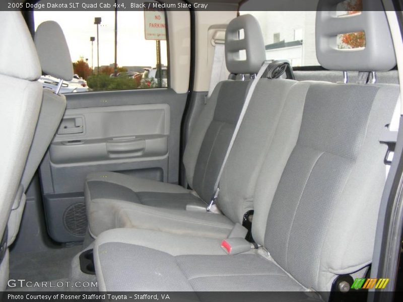 Black / Medium Slate Gray 2005 Dodge Dakota SLT Quad Cab 4x4