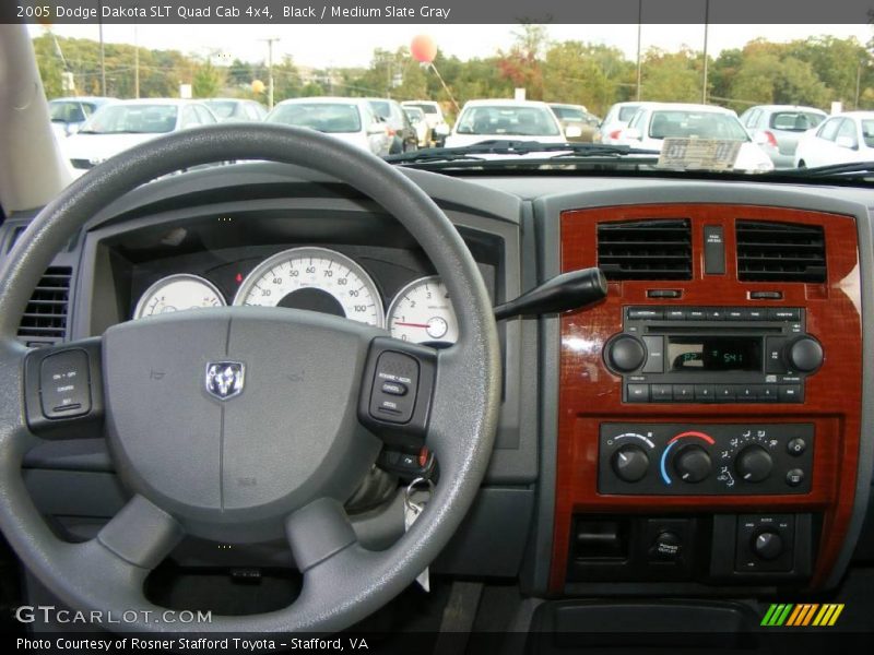 Black / Medium Slate Gray 2005 Dodge Dakota SLT Quad Cab 4x4