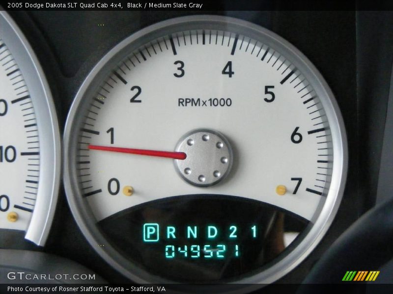Black / Medium Slate Gray 2005 Dodge Dakota SLT Quad Cab 4x4