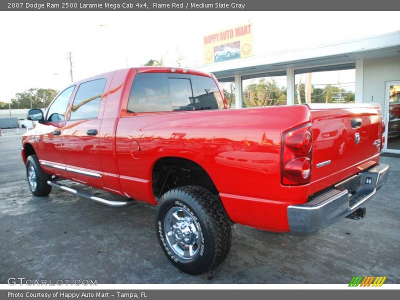 Flame Red / Medium Slate Gray 2007 Dodge Ram 2500 Laramie Mega Cab 4x4