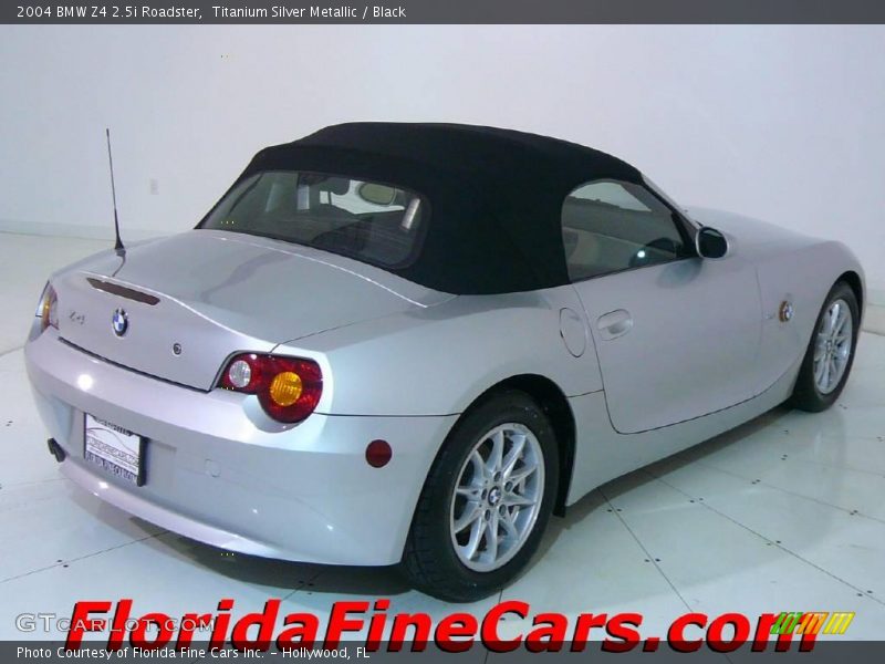 Titanium Silver Metallic / Black 2004 BMW Z4 2.5i Roadster