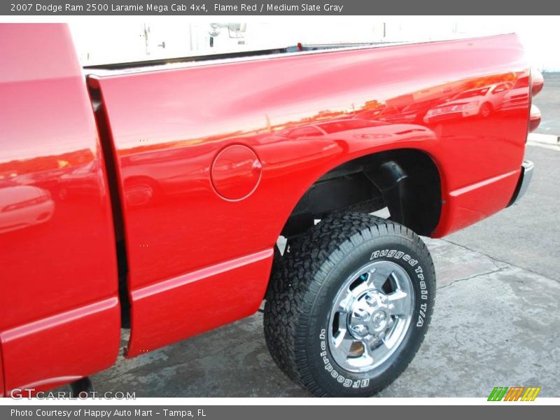 Flame Red / Medium Slate Gray 2007 Dodge Ram 2500 Laramie Mega Cab 4x4