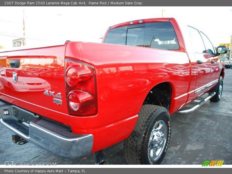 Flame Red / Medium Slate Gray 2007 Dodge Ram 2500 Laramie Mega Cab 4x4