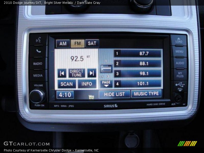 Bright Silver Metallic / Dark Slate Gray 2010 Dodge Journey SXT