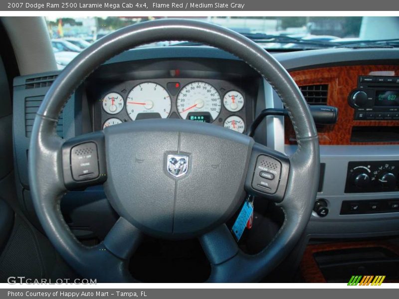 Flame Red / Medium Slate Gray 2007 Dodge Ram 2500 Laramie Mega Cab 4x4