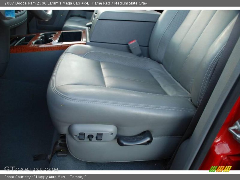 Flame Red / Medium Slate Gray 2007 Dodge Ram 2500 Laramie Mega Cab 4x4
