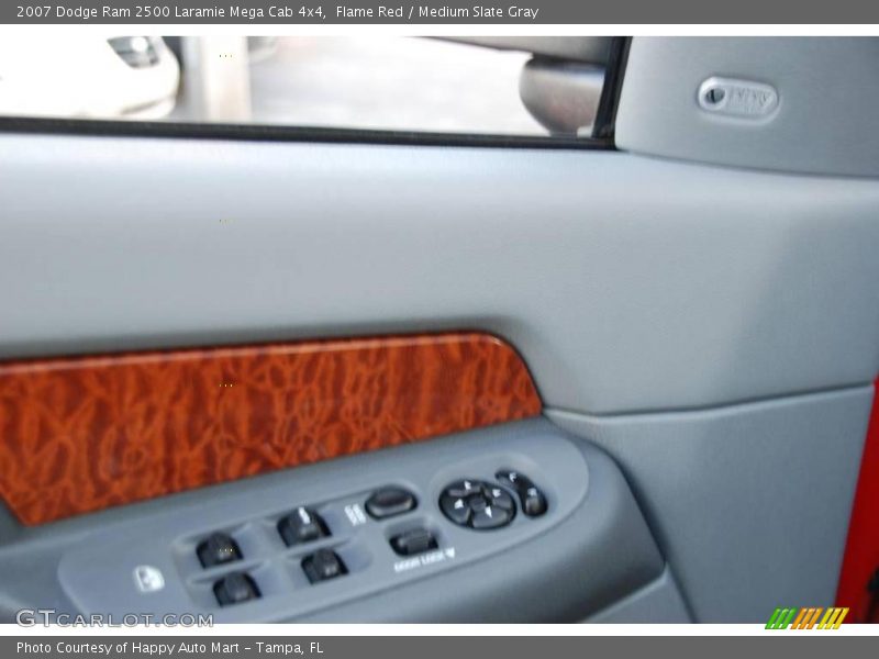 Flame Red / Medium Slate Gray 2007 Dodge Ram 2500 Laramie Mega Cab 4x4