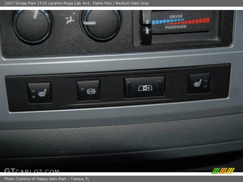 Flame Red / Medium Slate Gray 2007 Dodge Ram 2500 Laramie Mega Cab 4x4