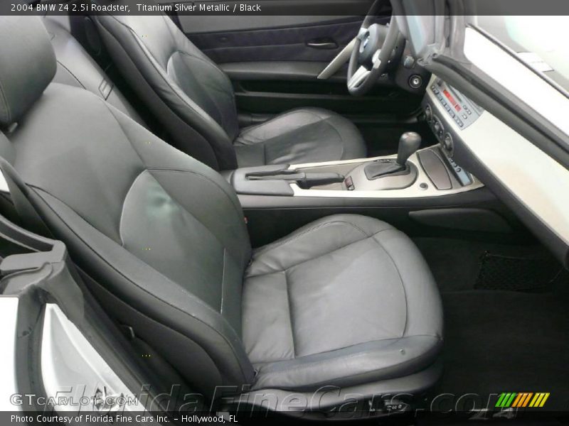 Titanium Silver Metallic / Black 2004 BMW Z4 2.5i Roadster