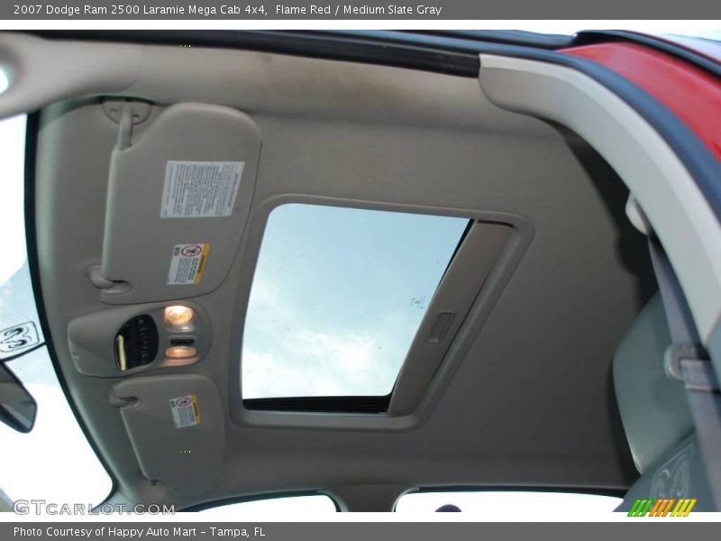 Flame Red / Medium Slate Gray 2007 Dodge Ram 2500 Laramie Mega Cab 4x4