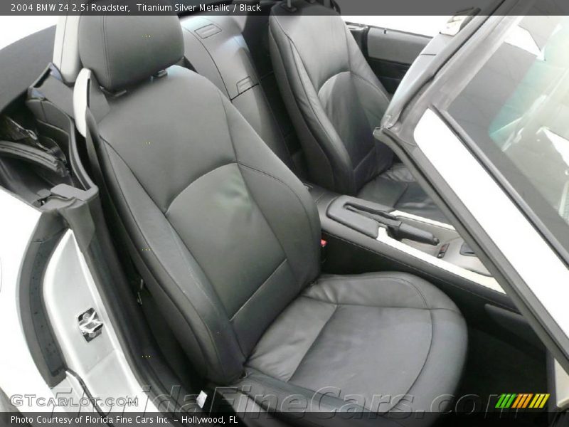 Titanium Silver Metallic / Black 2004 BMW Z4 2.5i Roadster