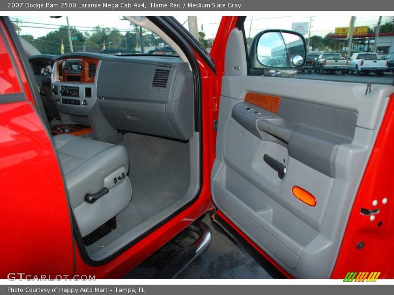 Flame Red / Medium Slate Gray 2007 Dodge Ram 2500 Laramie Mega Cab 4x4